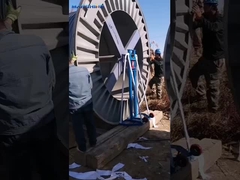 ارز ایالات متحده 3T کابل هیدرولیک پرداخت ایستاده برای کابل دستی پیچ کشیدن ساخت و ساز