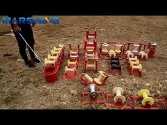 کابل آلومینیومی چرخ نایلون گوشه آسمان به سمت بلوک قطب چرخ دار با بار نامی 5kn